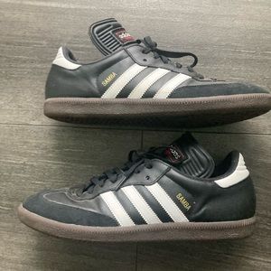 Adidas Samba - Black/White with Gum Sole